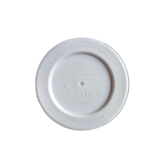 Zak! White studded 24oz tumbler with straw and lid - Picture 3 of 3